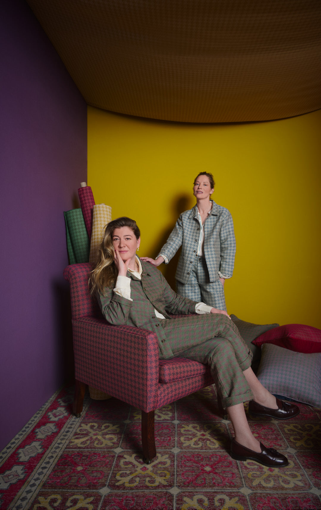 The Semley Armchair in Walter Wine