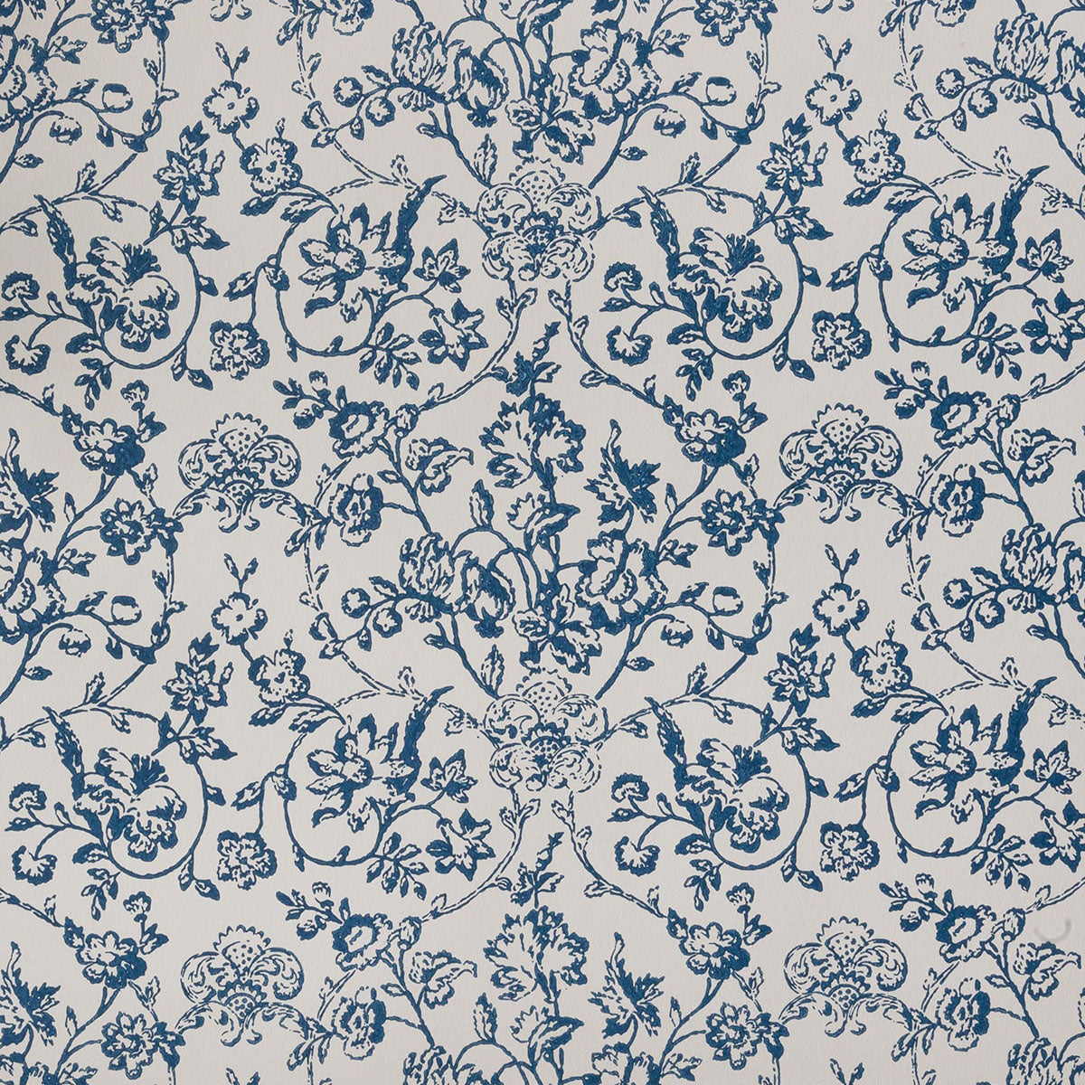 Enid's Ramble Indigo Wallpaper