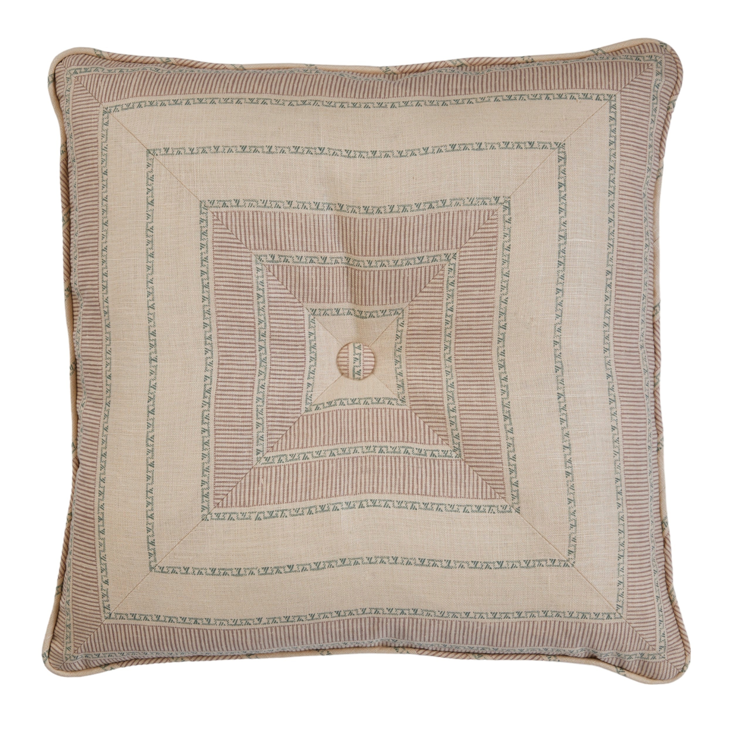 Sifnos Violet Buttoned Envelope Cushion