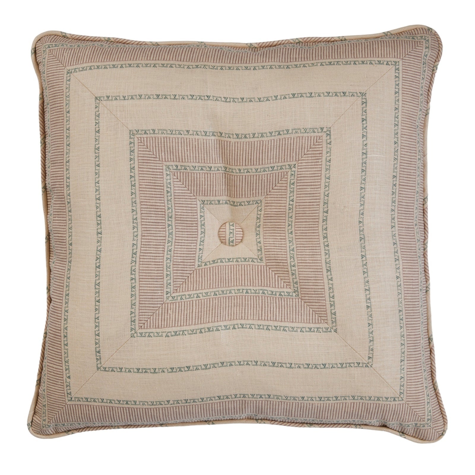Sifnos Violet Buttoned Envelope Cushion