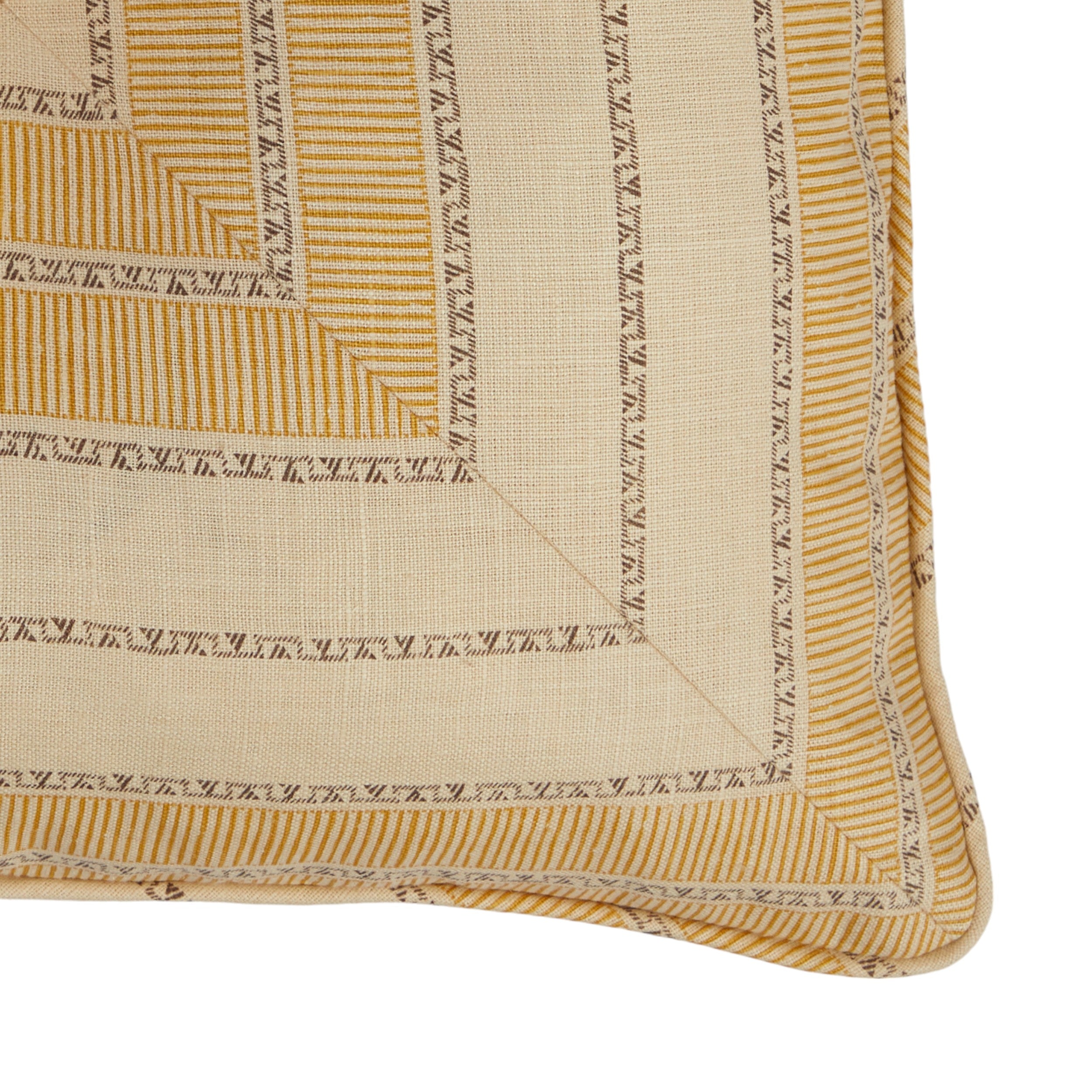 Sifnos Citrine Buttoned Envelope Cushion