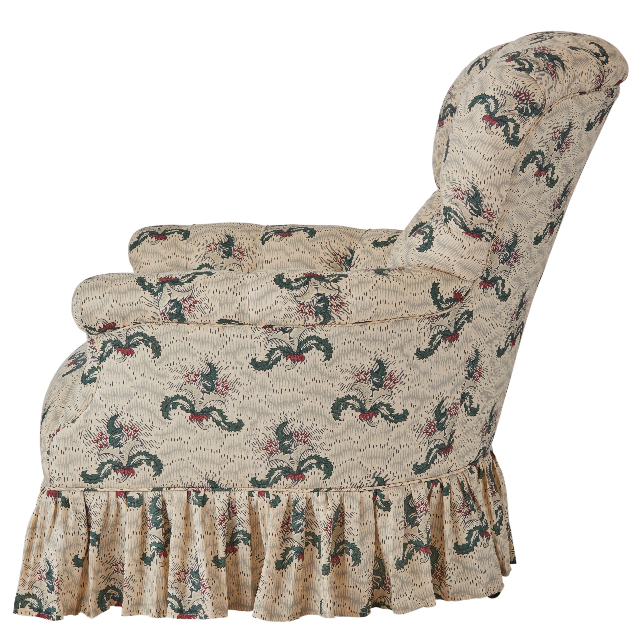 A 19th Century Irish Armchair in Flora Soames Daphne Linen