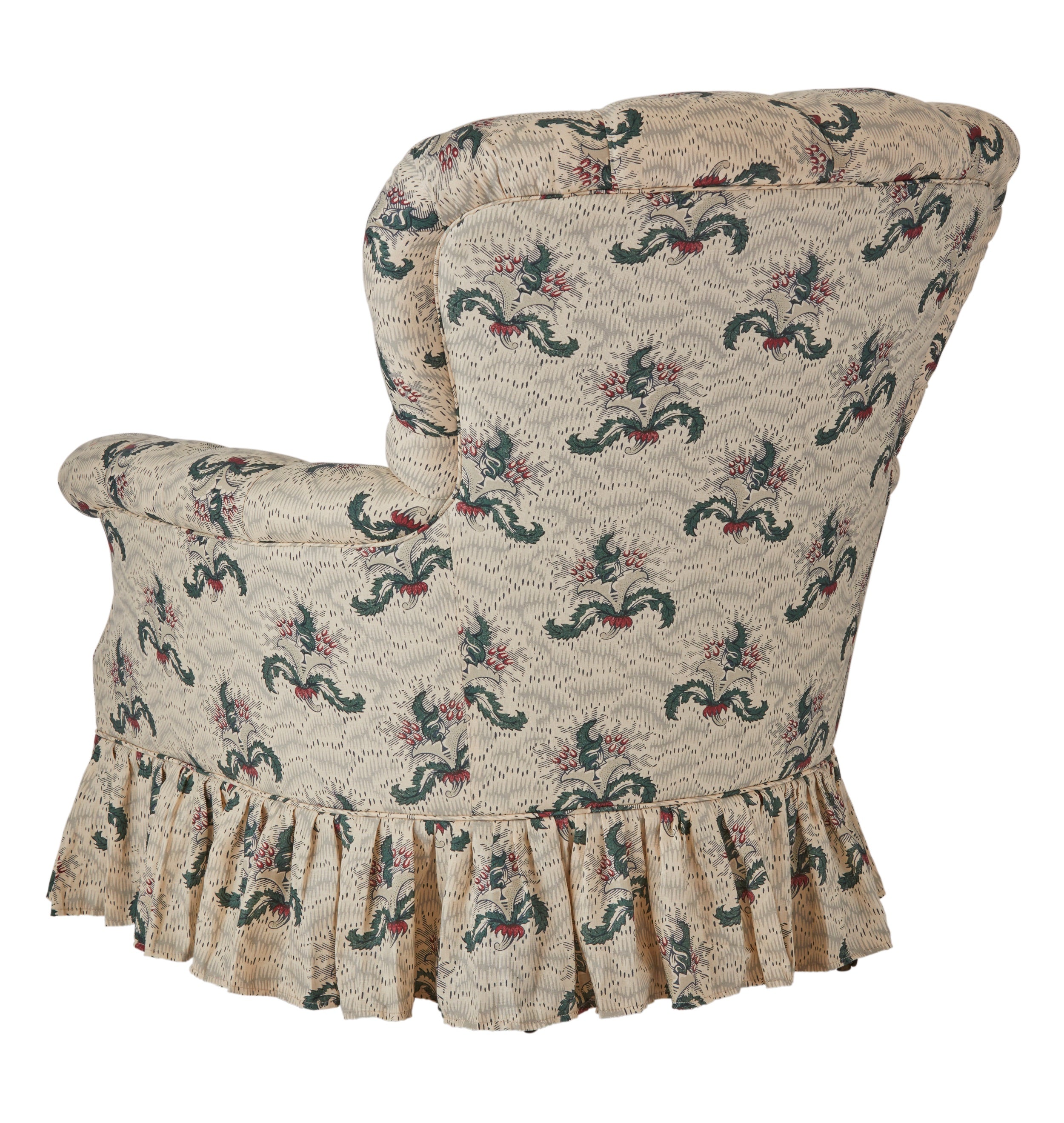 A 19th Century Irish Armchair in Flora Soames Daphne Linen