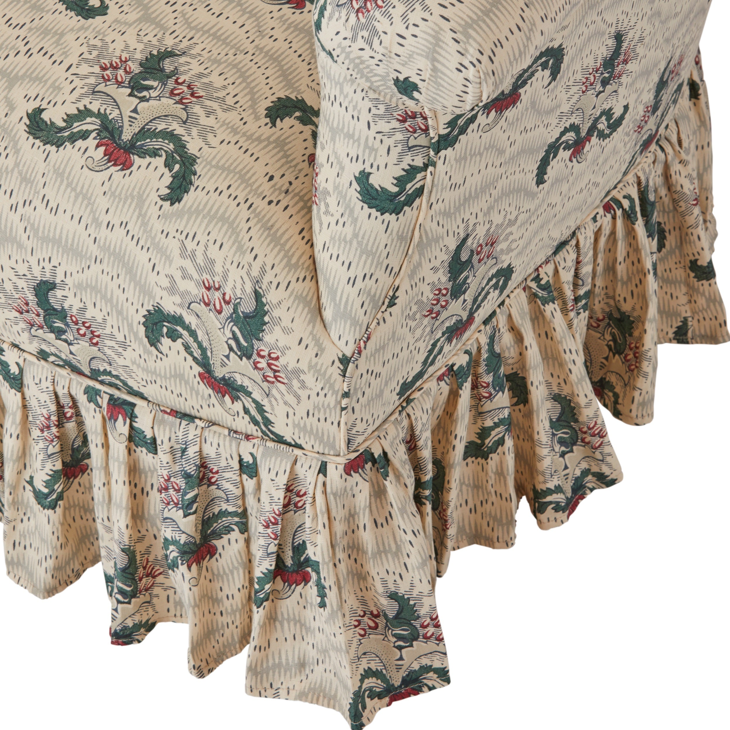 A 19th Century Irish Armchair in Flora Soames Daphne Linen