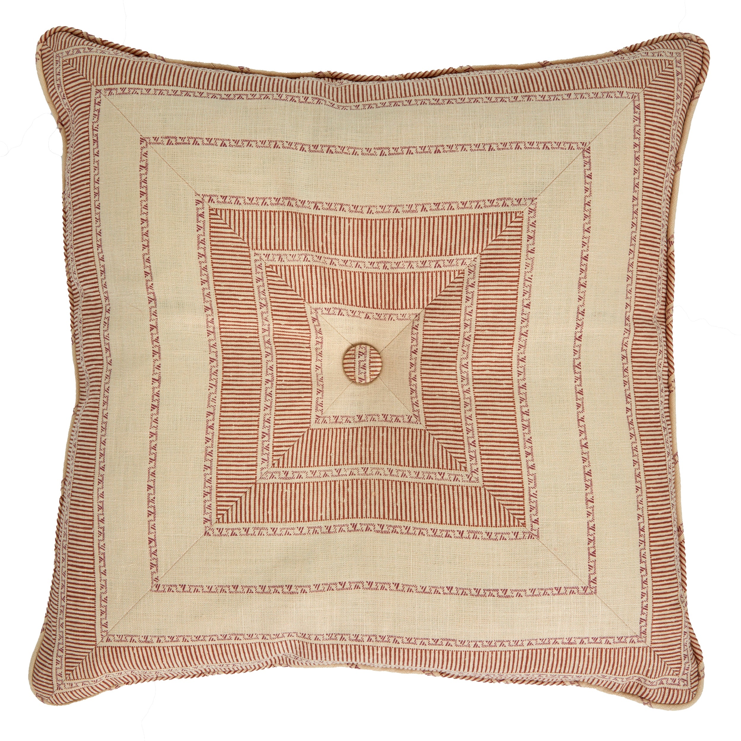 Sifnos Amber Buttoned Envelope Cushion