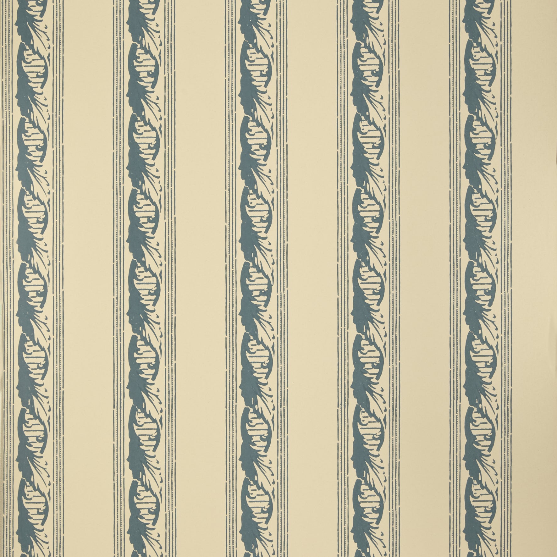 Palantine Stripe Piccola Ciel On Crema Wallpaper