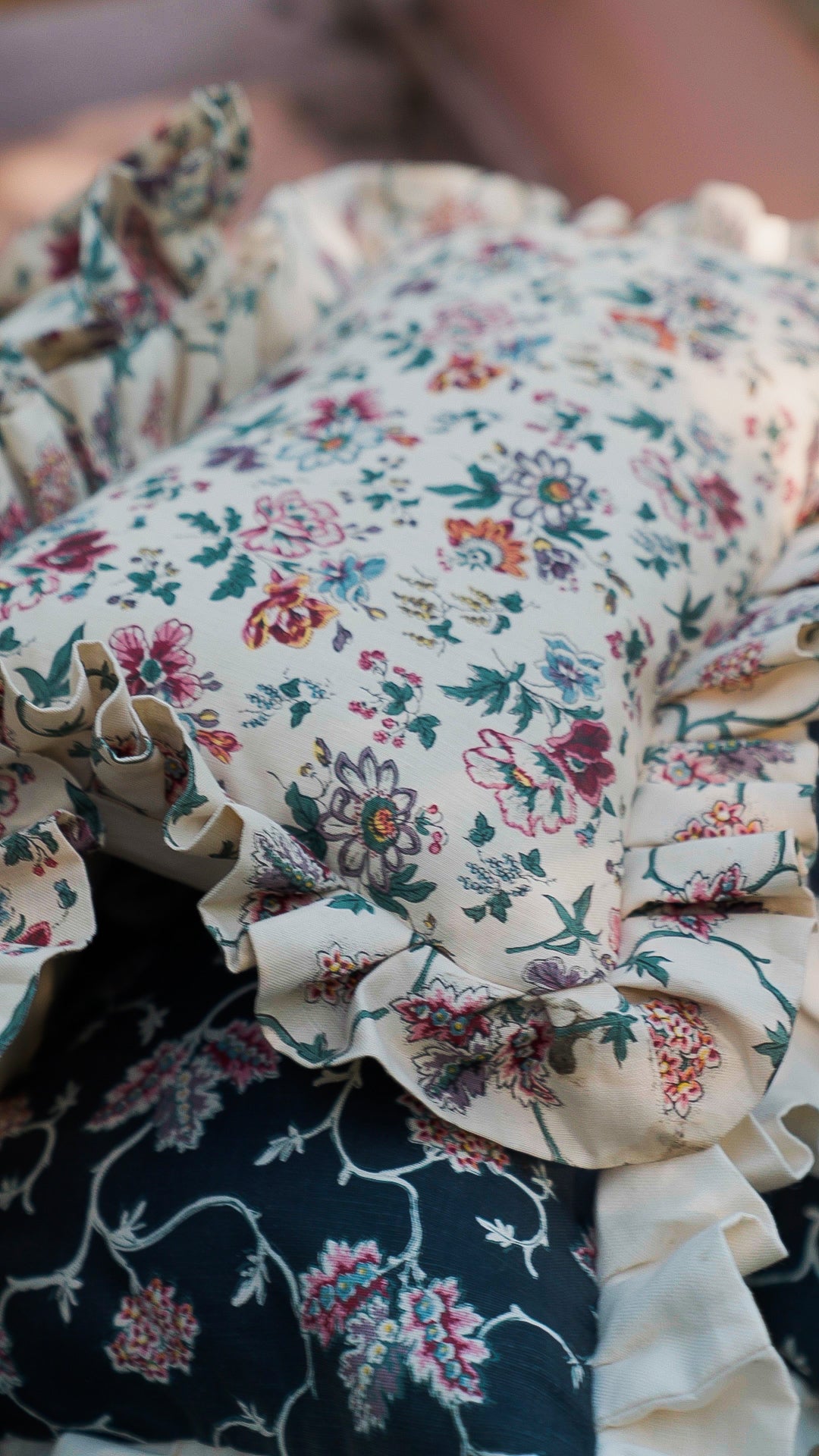 West House Trail Oblong Cushion with Frill