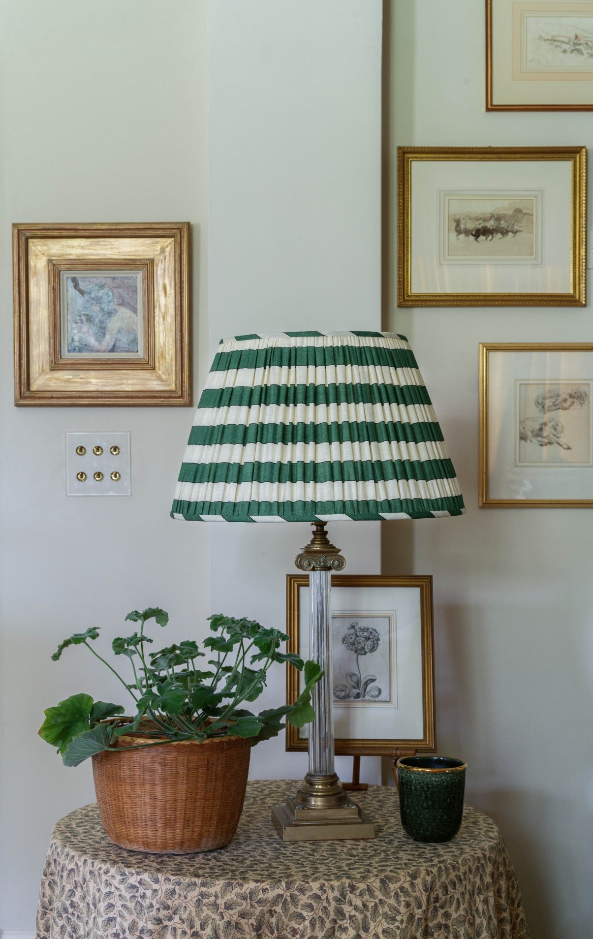 Plain Stripe Poplin Emerald