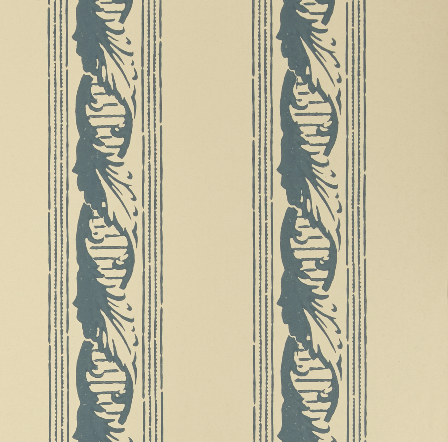Palantine Stripe Piccola Ciel On Crema Wallpaper