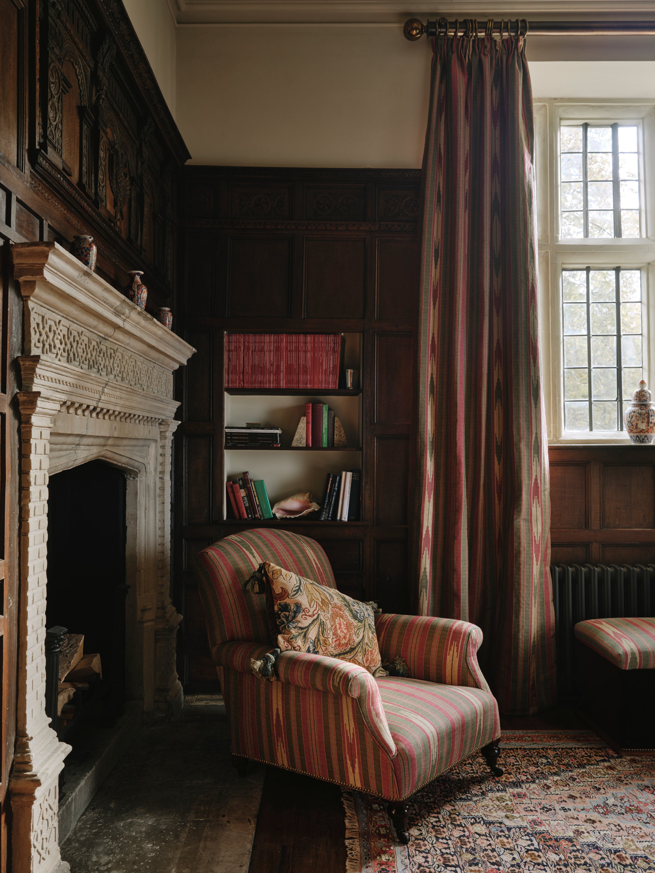 A Pair of 18th Century English Needlework Oblong Cushions