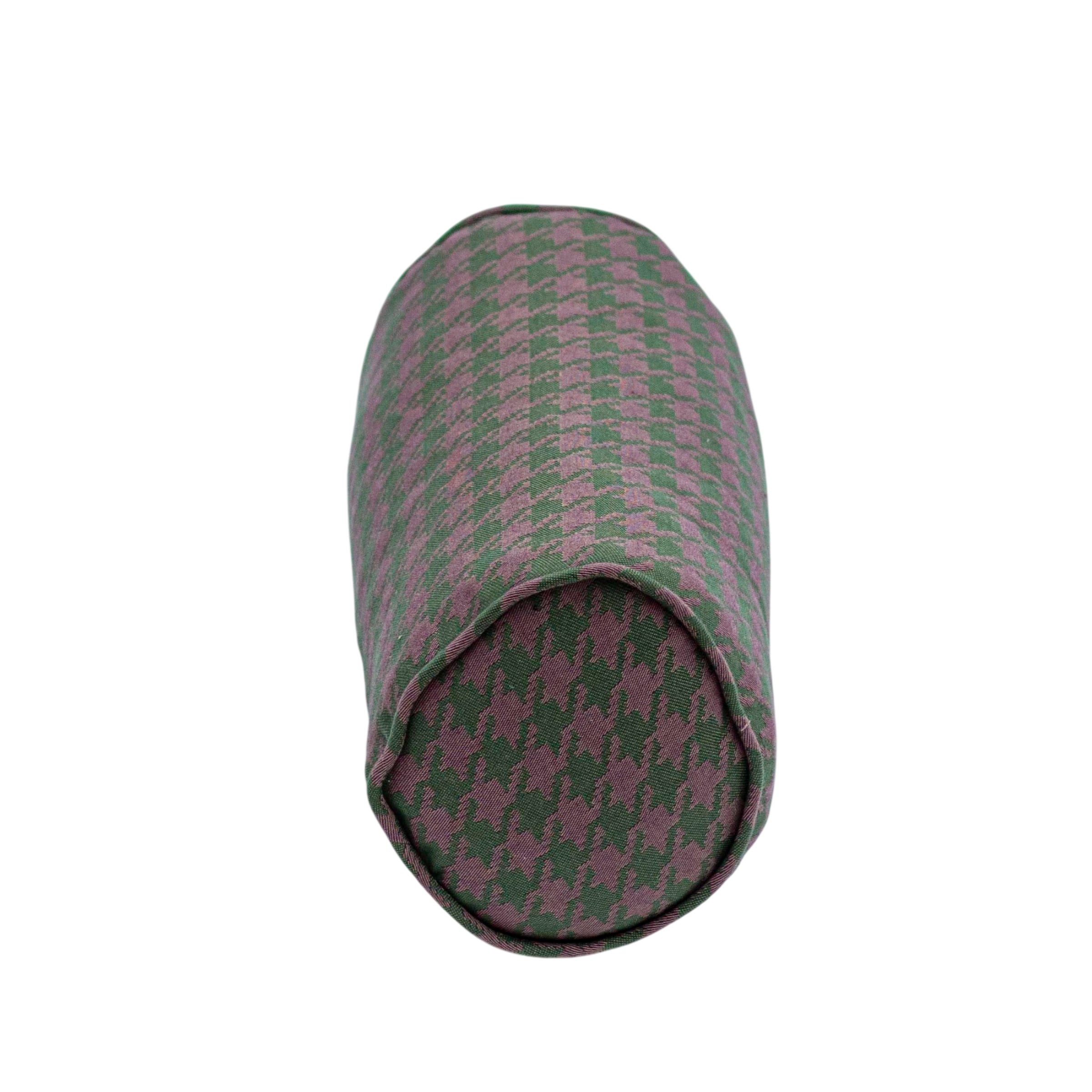 A Bolster Cushion in Walter Weave Heather with Self Piping