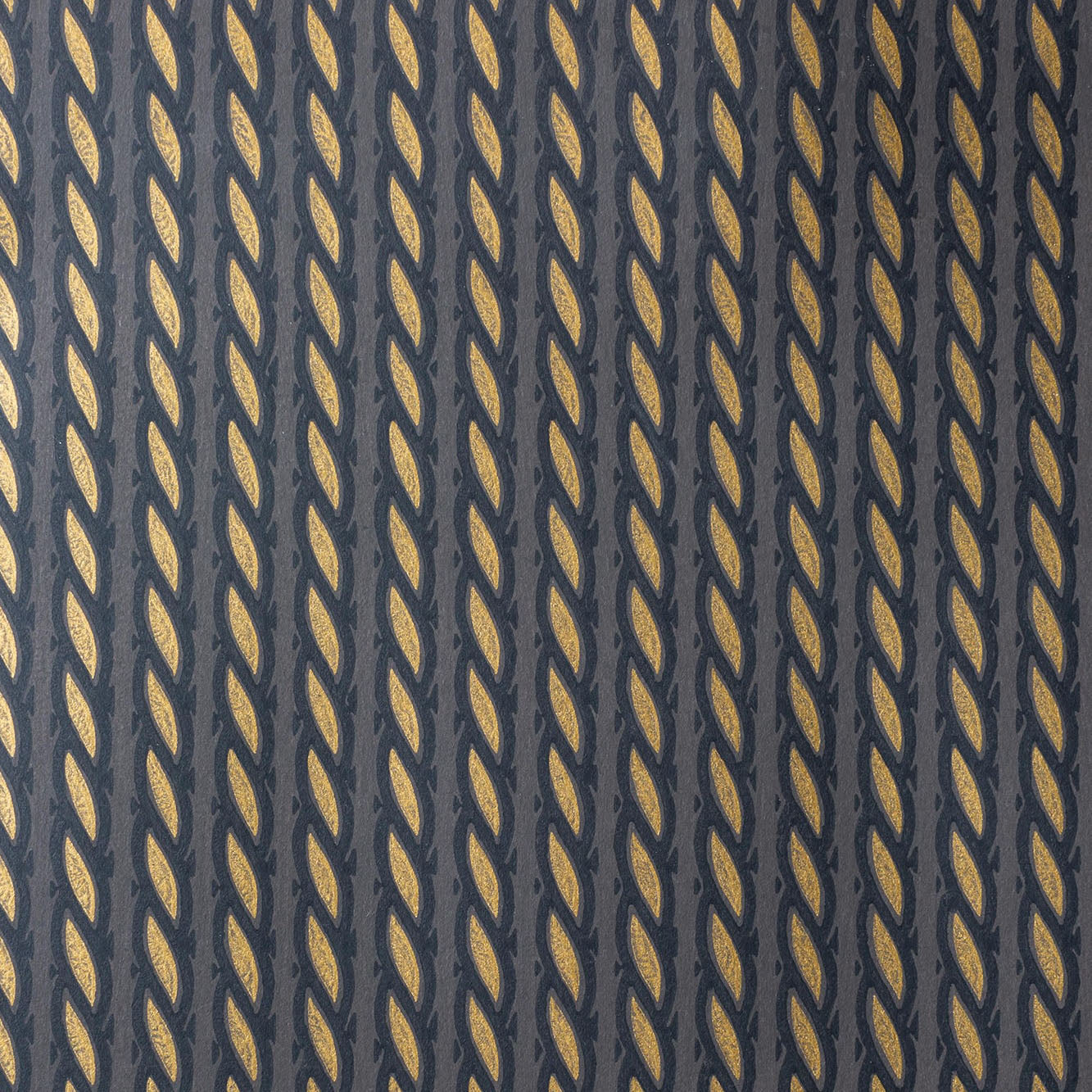 Gilded Rope Cocoa Wallpaper