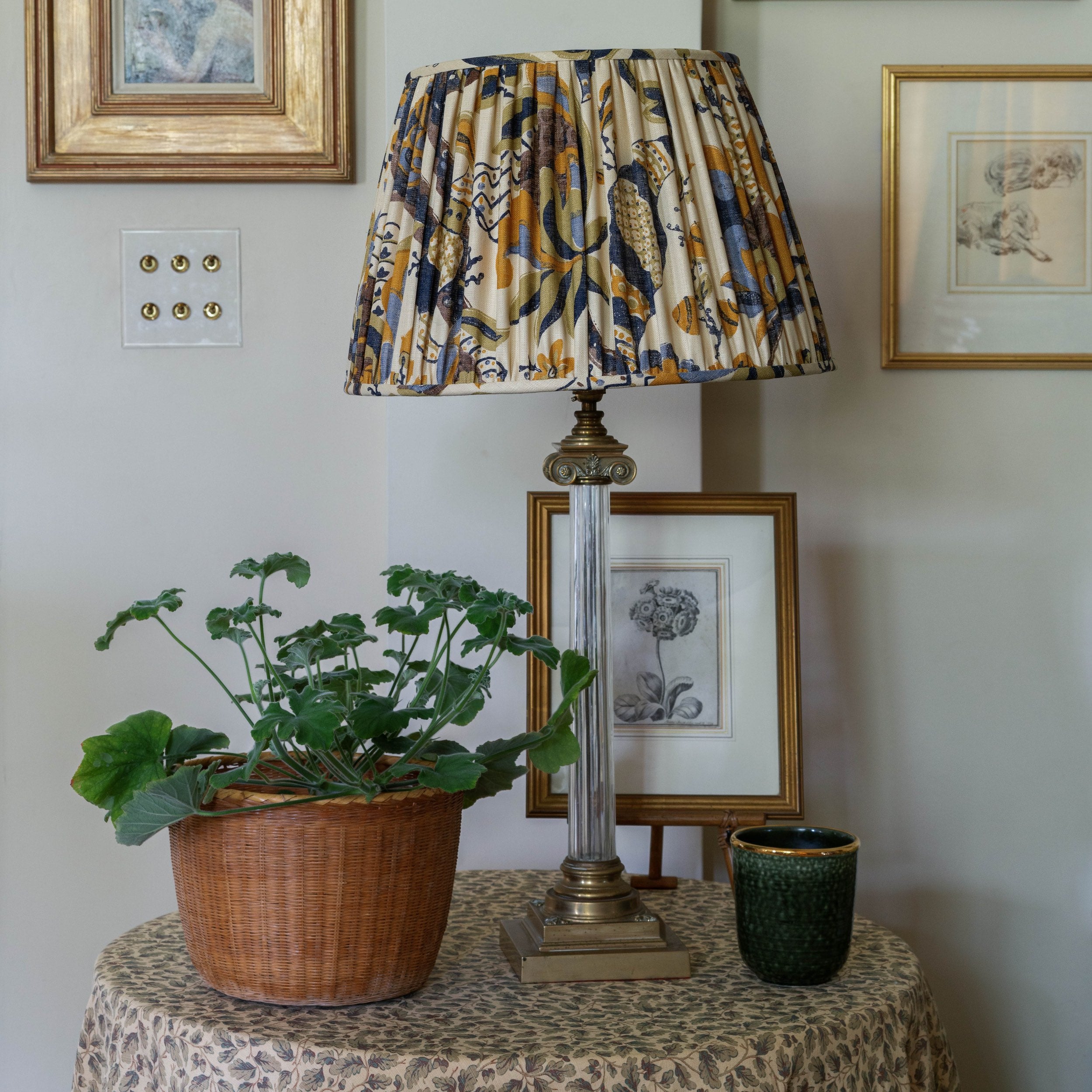 Cornucopia Saffron & Indigo Lampshade