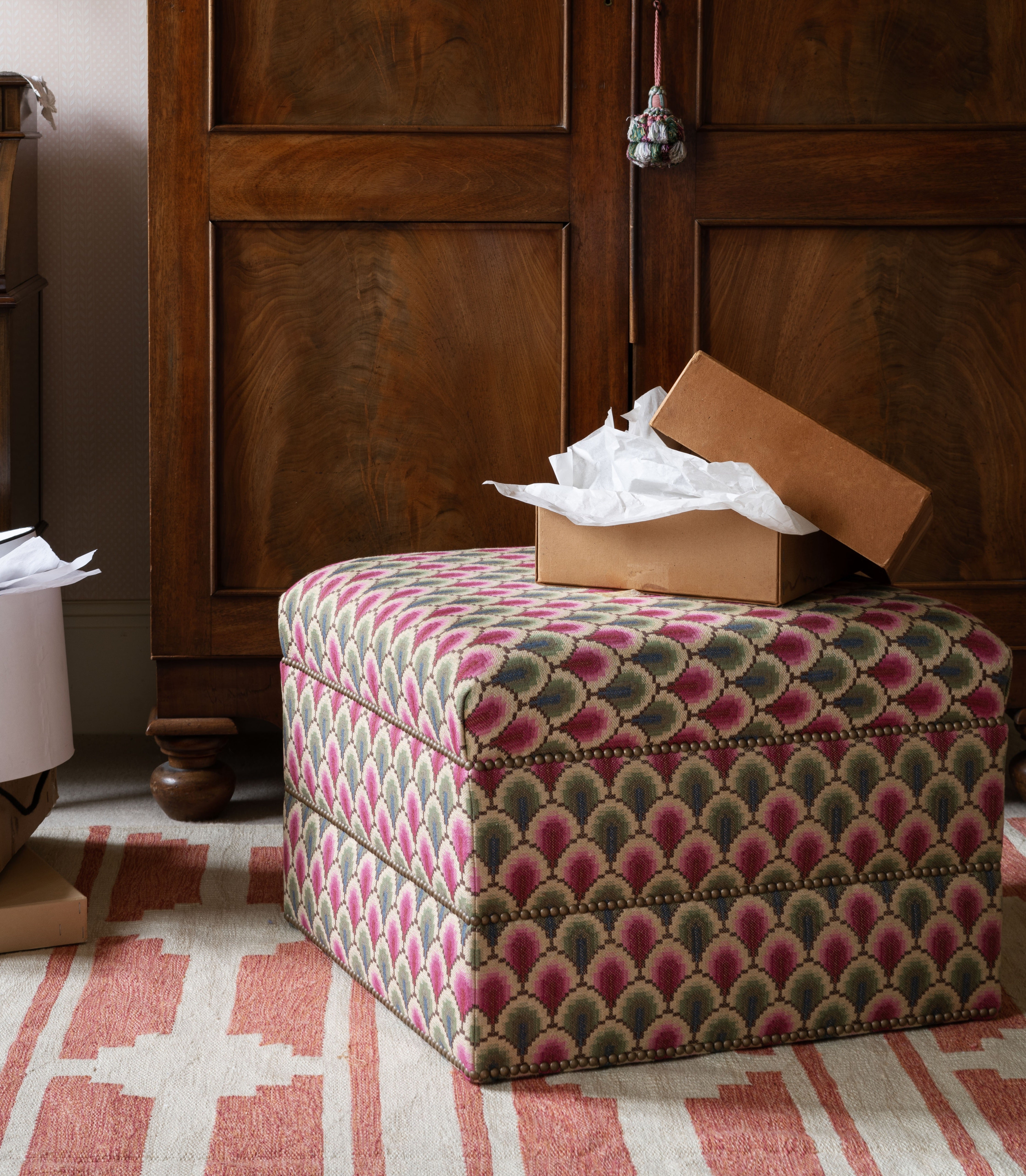 Walsingham Weave Original Square Ottoman