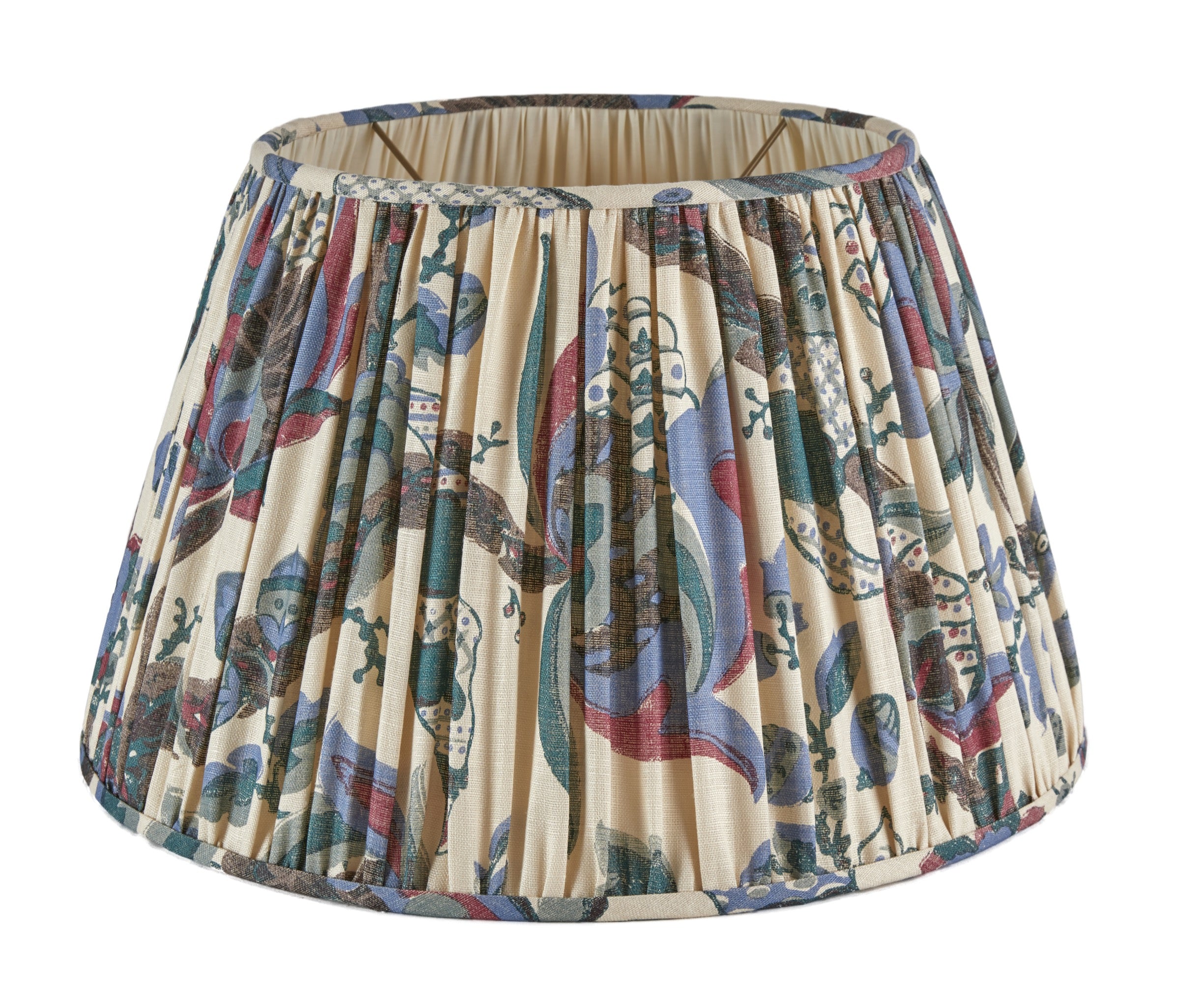 Cornucopia Lampshade in Ruby & Sage