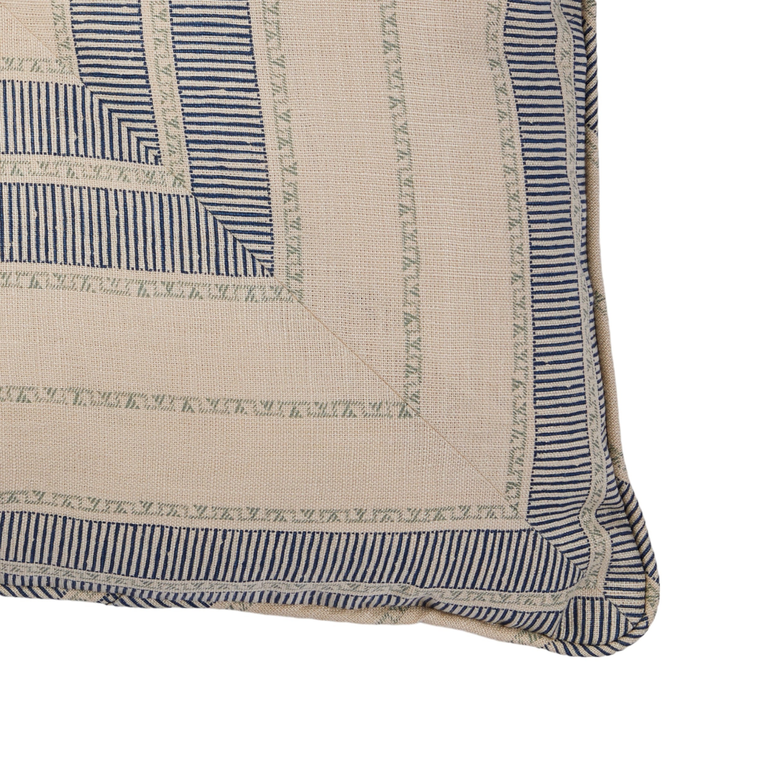 Sifnos Azure Buttoned Envelope Cushion