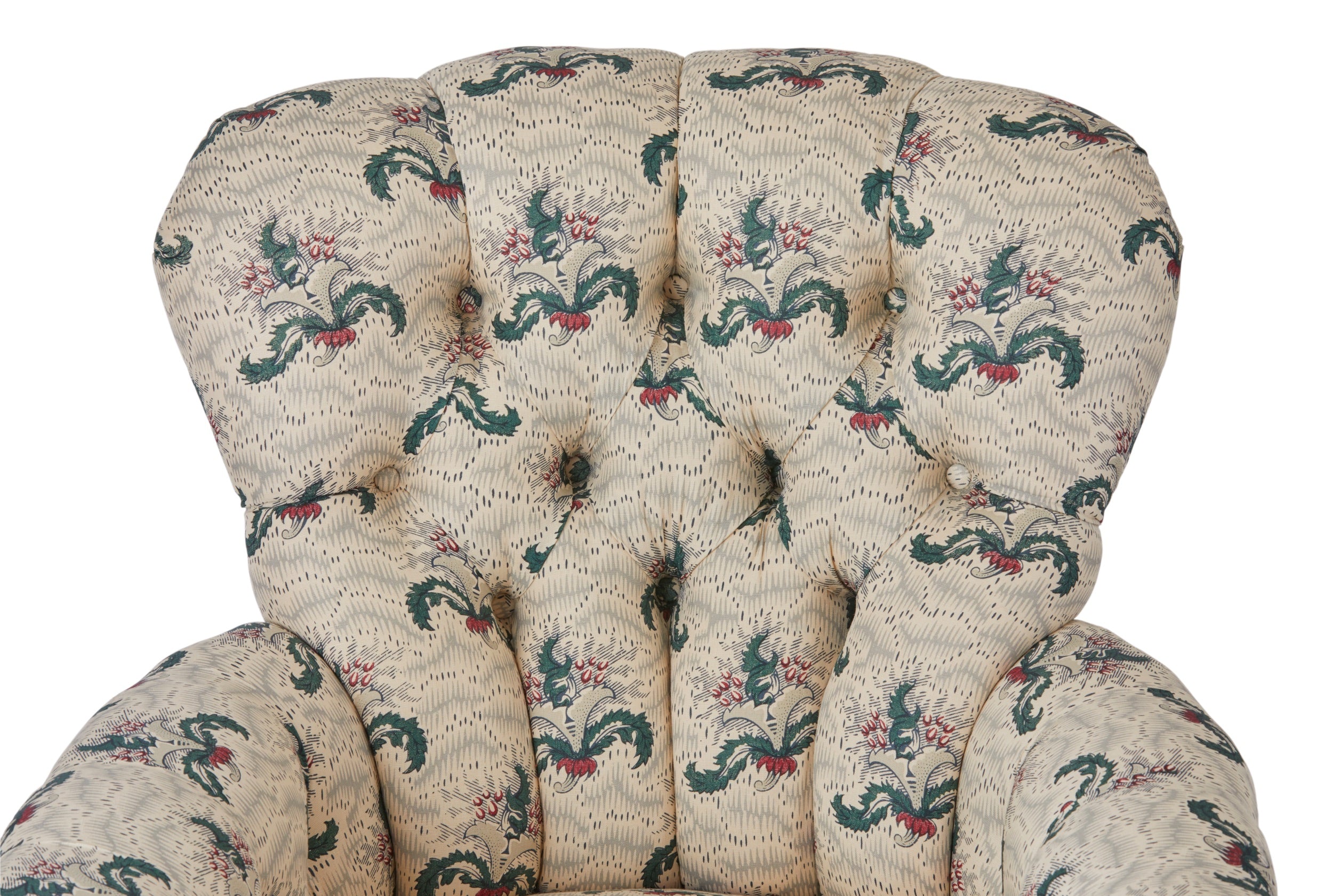 A 19th Century Irish Armchair in Flora Soames Daphne Linen