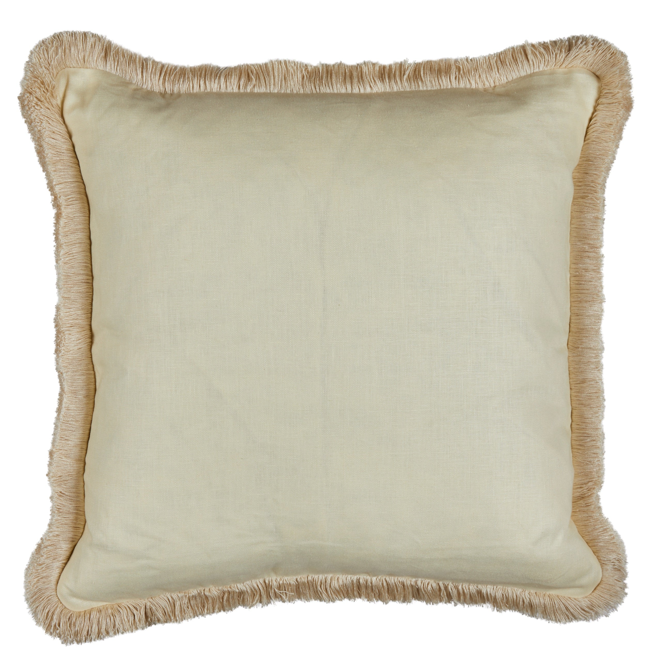 Enid's Garland Paler Back Cushion with a Brush Fringe