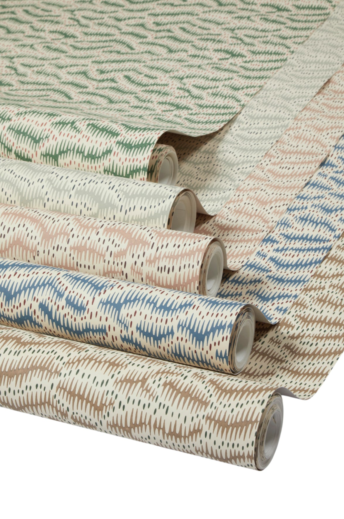 Daphne's Feathers Slate Blue Wallpaper