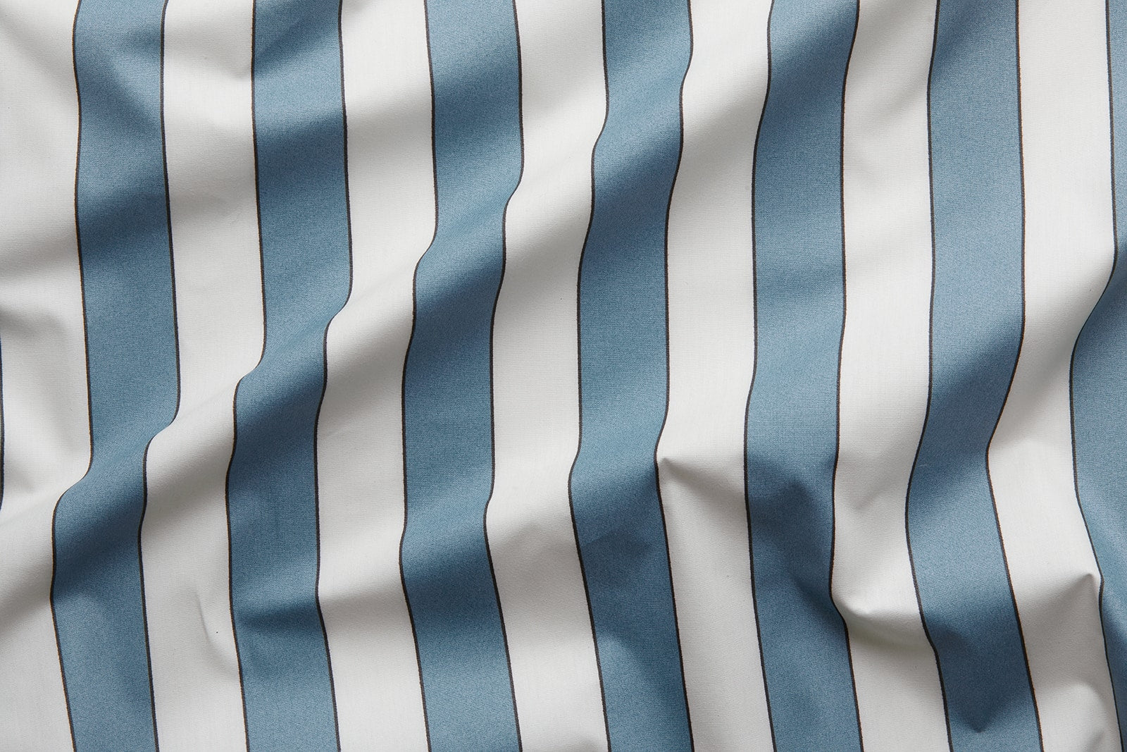 Plain Stripe Voile Sea Blue - 15m