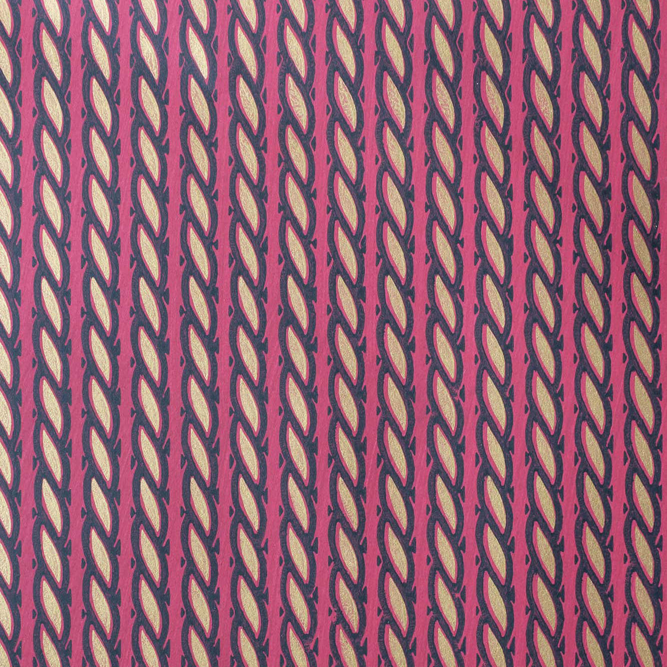 Gilded Rope Ruby Wallpaper