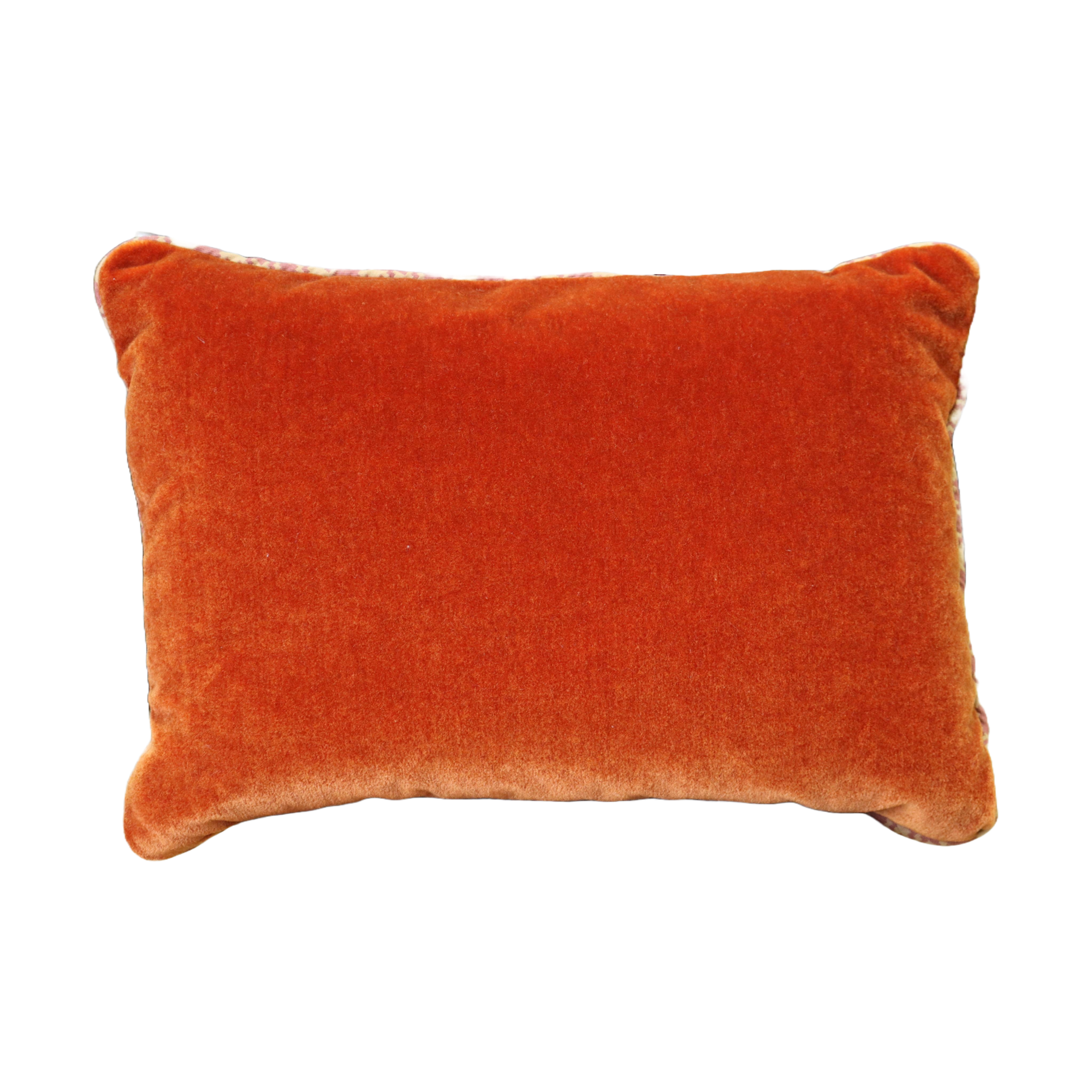 Large Oblong Walter Melba Cushion with Mohair Velvet Back
