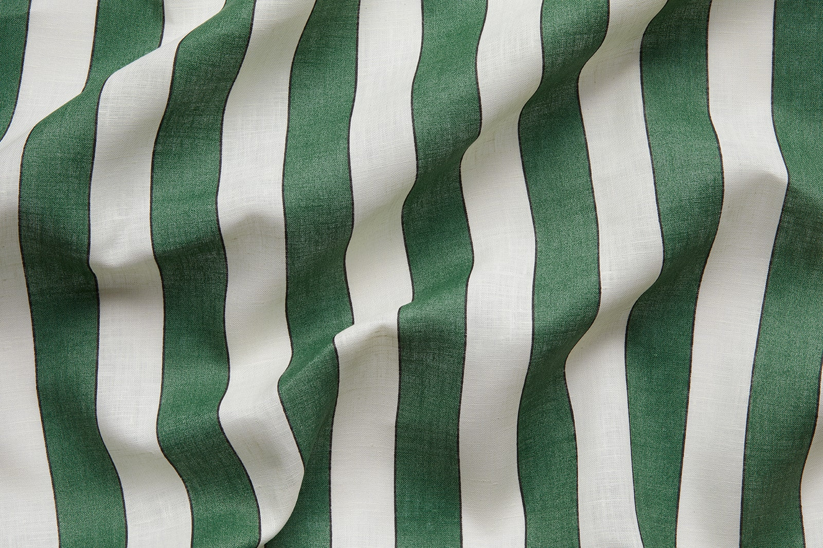 Plain Stripe Voile Emerald